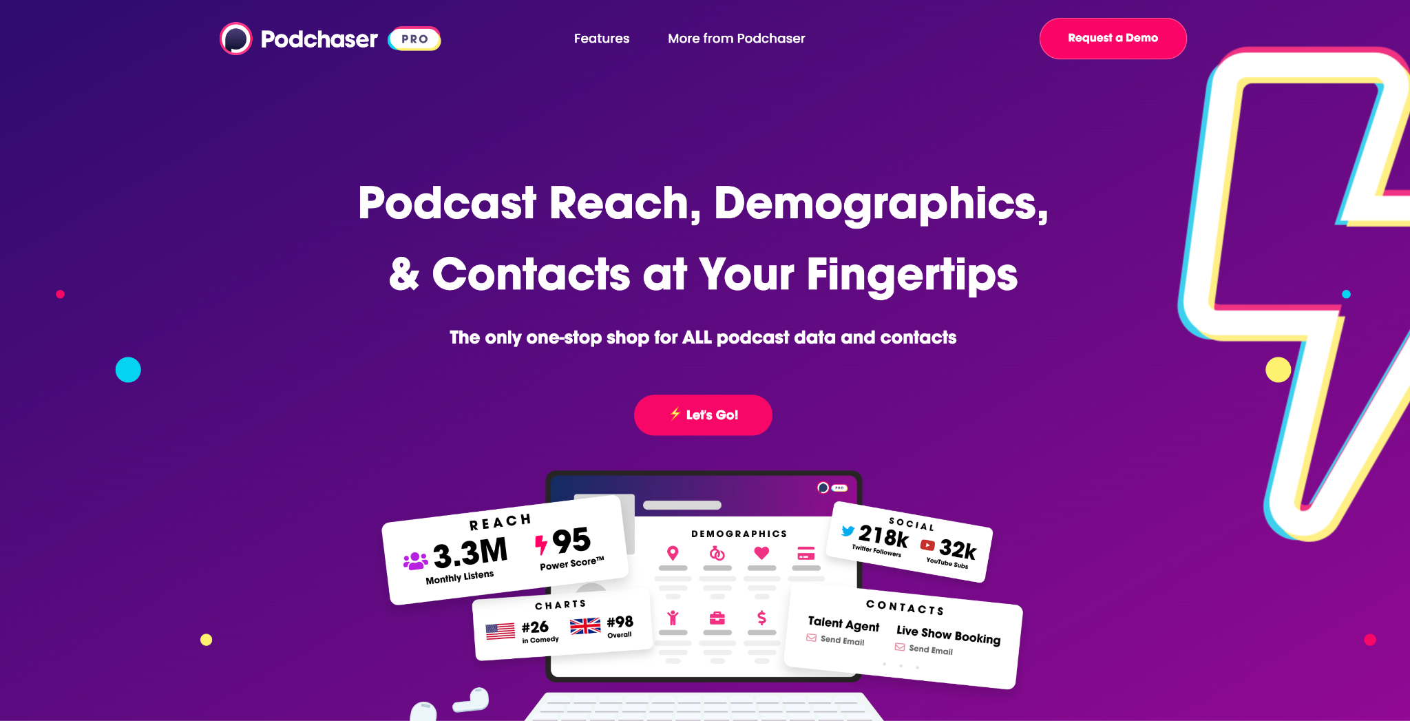 Podchaser Pro - podcast reach, demographics, and contacts at your fingertips